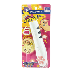 캐티맨 고양이 발바닥 LED 빔 포인터 장난감-쥐