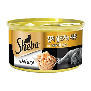 쉬바 캔 참치살코기와 새우