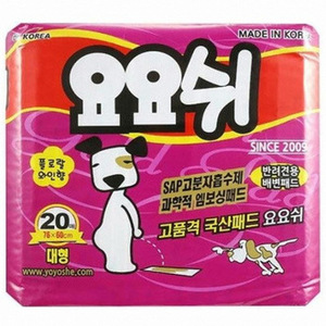 요요쉬 애견패드 와인 대형 20매